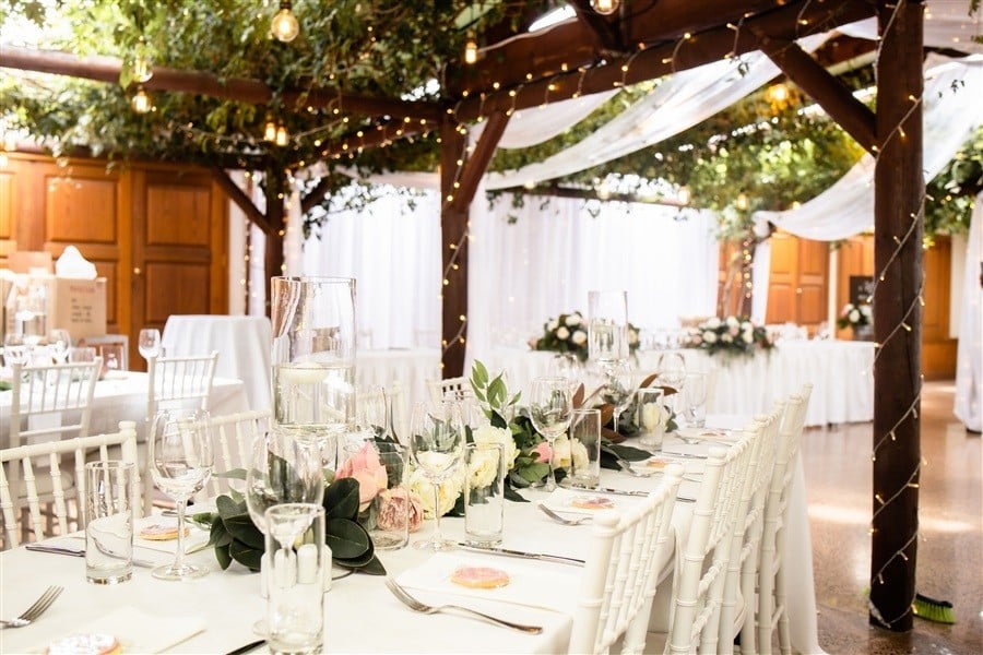 Markovina fairy lights at the wedding reception